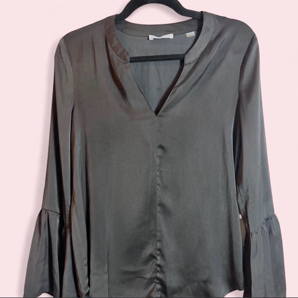 Black Blouse with Bell Sleeves